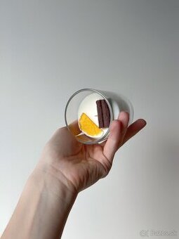 Sójová sviečka s pomarančom a škoricou