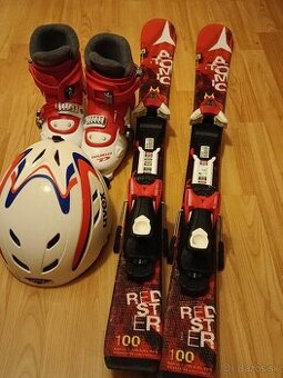 Predam lyze 100cm+lyziarky+prilba