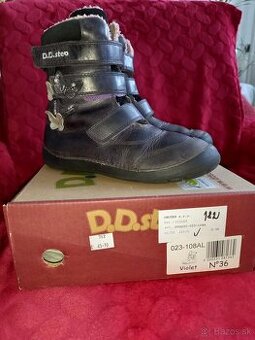 Detské kožené zimné topánky-čižmy veľ.36 DDStep