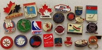 Predám odznaky hokejových federácií