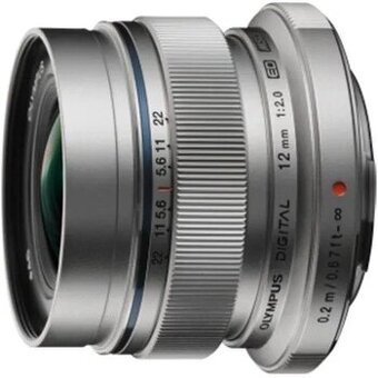 M.ZUIKO DIGITAL ED 12 mm f/2,0 strieborný