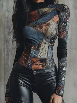 prekrásne Vintage tričko S