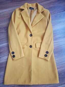 Dámsky žltý kabát