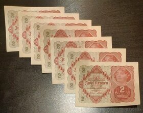 Staré bankovky - Rakousko 2 koruny 1922 - aUNC