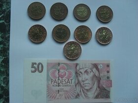 50 kč mince rok Vzácné ročníky - 1