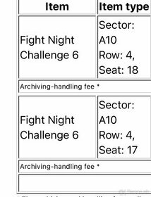 Predám lístky na fight night Challenge FNC6