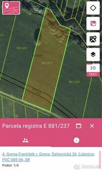 Predaj pozemku , Ľubotice