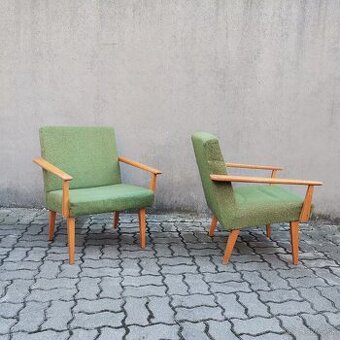 Retro kreslo Tatra Nabytok Jirak 1970 Vintage 2ks