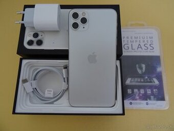 iPhone 11 PRO MAX 64GB SILVER - ZÁRUKA 1 ROK - 100% BATERIA