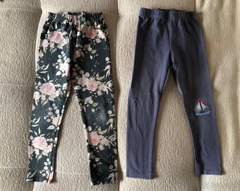 ——-2x bavlnené handmade legíny, Lily Grey, 104, 3 E—-