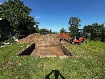 Zemné a výkopové práce, Minibager, nákladná doprava bager