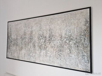 Abstraktný obraz štrukturovaný 140x70cm T