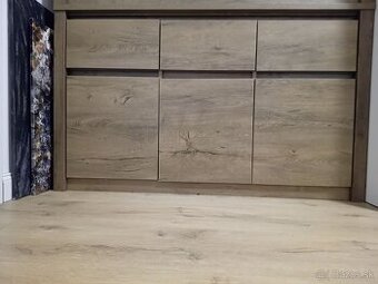 Komoda divoký tmavý dub