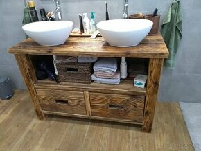 Skrinka pod umývadlo 5" staré drevo "
- 1