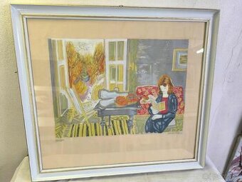 Antonín Plec -farebna skolorova litografia