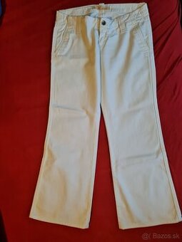 Biele dámske nohavice Zara - 42