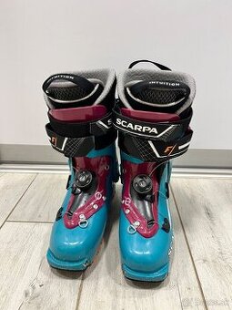 Skialpové lyžiarky Scarpa F1 – vnútorná dĺžka 25 cm