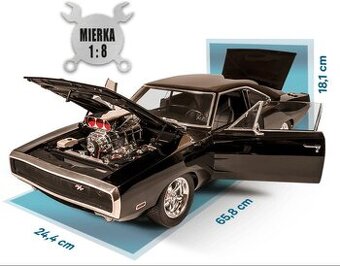 Dodge Charger R/T v mierke 1:8 zo série Rýchlo a zbesilo