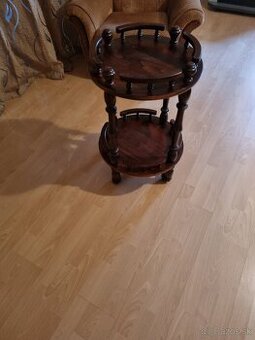 Retro barový stolík /  servírovací vozík