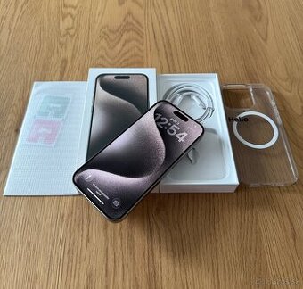 iPhone 15 Pro 128 gb Natural Titanium v záruke+prislušenstvo