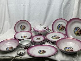 Retro luxusna obedova suprava Tri Gracie Czechoslovakia