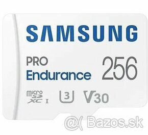 Predám Samsung MicroSDXC 256 GB PRO Endurance + SD adaptér