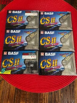 BASF CS II 90 Audiokazety , 6 kusov