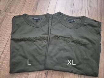 Nové pánske tričko Tommy Hilfiger zelene L,XL