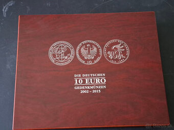 Sada striebornych minci 10 EURO 2002-2015 ADFGJ