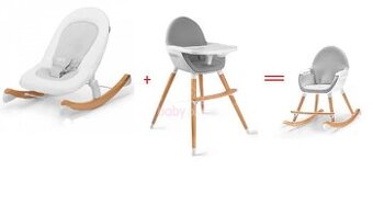 Jedálenská stolička Kindercraft Fini + lehátko Finio
