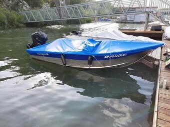 Hlinikovy motorovy cln, motor Tohatsu 30HP, s privesem