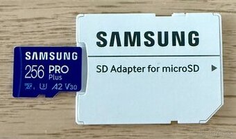 Samsung MicroSDXC 256 GB PRO Plus + SD adaptér