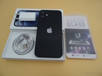 iPhone 12 64GB BLACK - ZÁRUKA 1 ROK - VELMI DOBRÝ STAV