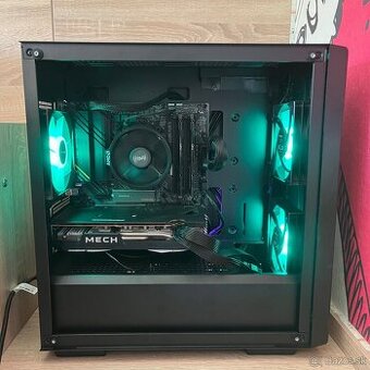 NOVÝ GAMING PC /RX6600/RYZEN 5 5600/WINDOWS 11 PRO