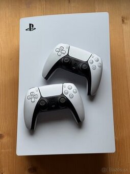 PS5 (fat) s mechanikou a dvoma ovládačmi