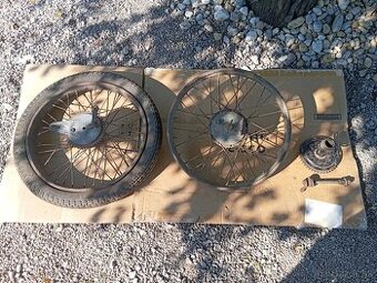 Predám kompletné kolesá na čz 125 T