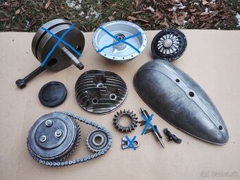 PREDÁM ORIGINÁL DIELY MOTORA JAWA PÉRÁK 250 FJ / KOMUNISTA