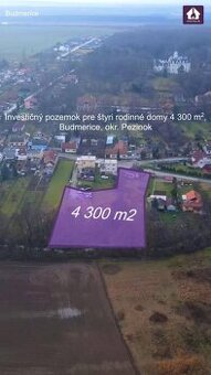 Ponuka pre investorov:4 stavebné pozemky s úz.rozhodnutím.Vý
