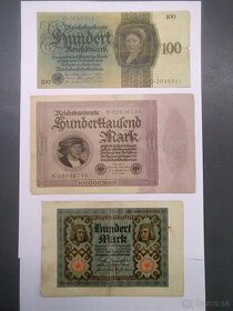 bankovky říšské marky Reichsbanknote