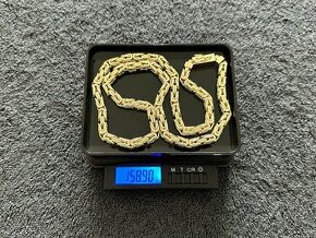 Zlata retiazka kralovsky vzor 14k 585/1000 169g