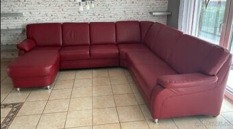 Kožená sedací souprava do U, 4397