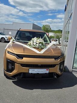 Svadobná výzdoba na auto