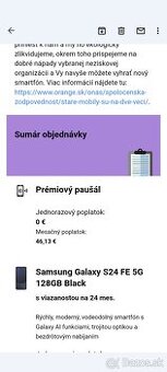 Úplně noví Samsung Galaxy S24 FE 5G 128GB Black