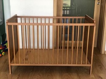 Postielka pre babatko drevena baby crib postel detska