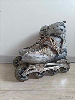 Šedé kolieskové korčule Rollerblade