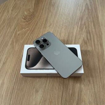 Iphone 15 pro 100% bateria / zaruka natural titanium