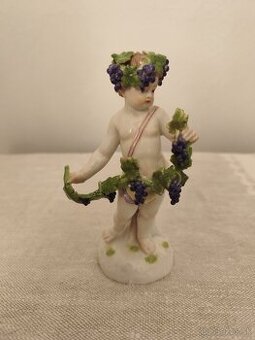 Meissen míšeň chlapec porcelánová soška