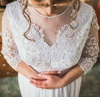 Biele svadobné šaty