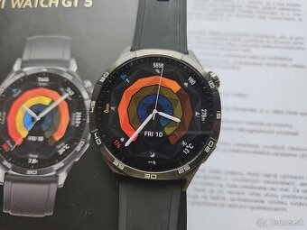 Huawei Watch GT 5 46mm Active Black - cierne,top stav,zaruka