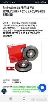 BREMBO 095566.10 VW Transporter